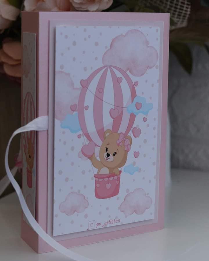 Бебешка картичка за добре дошла - "Мече"