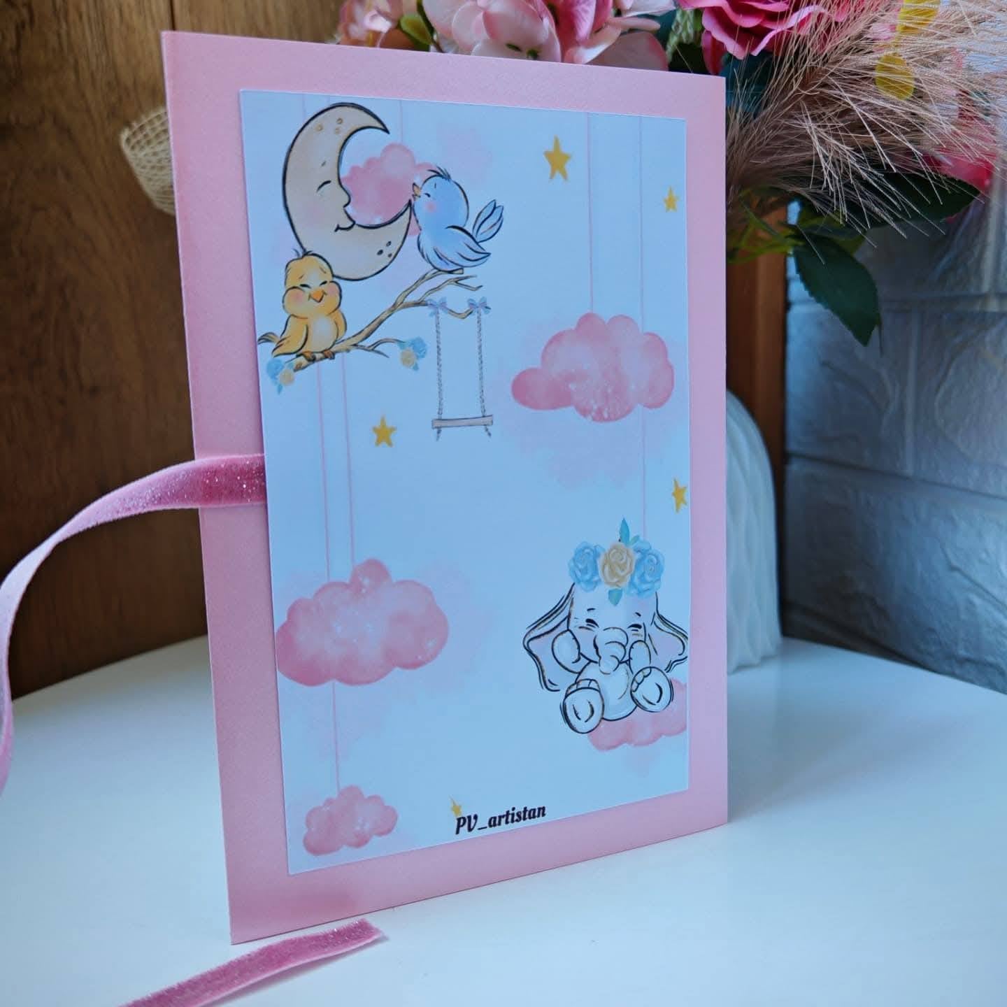 Бебешка картичка "Слонче"