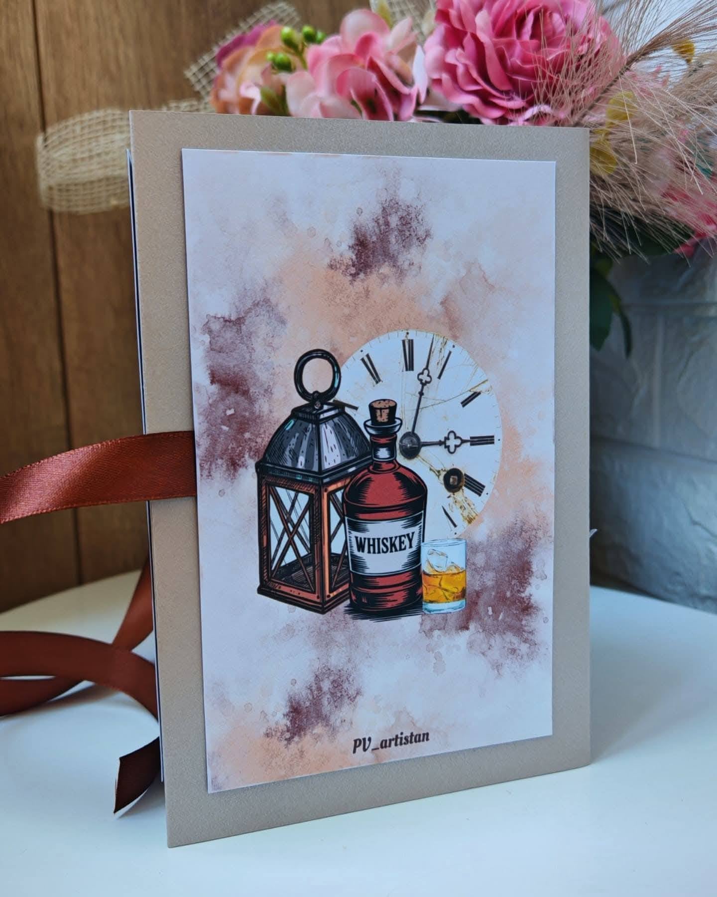 Абитуриентска картичка за момче "Време"