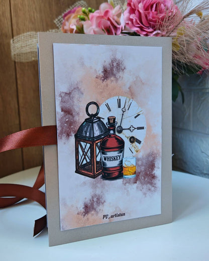 Абитуриентска картичка за момче "Време"