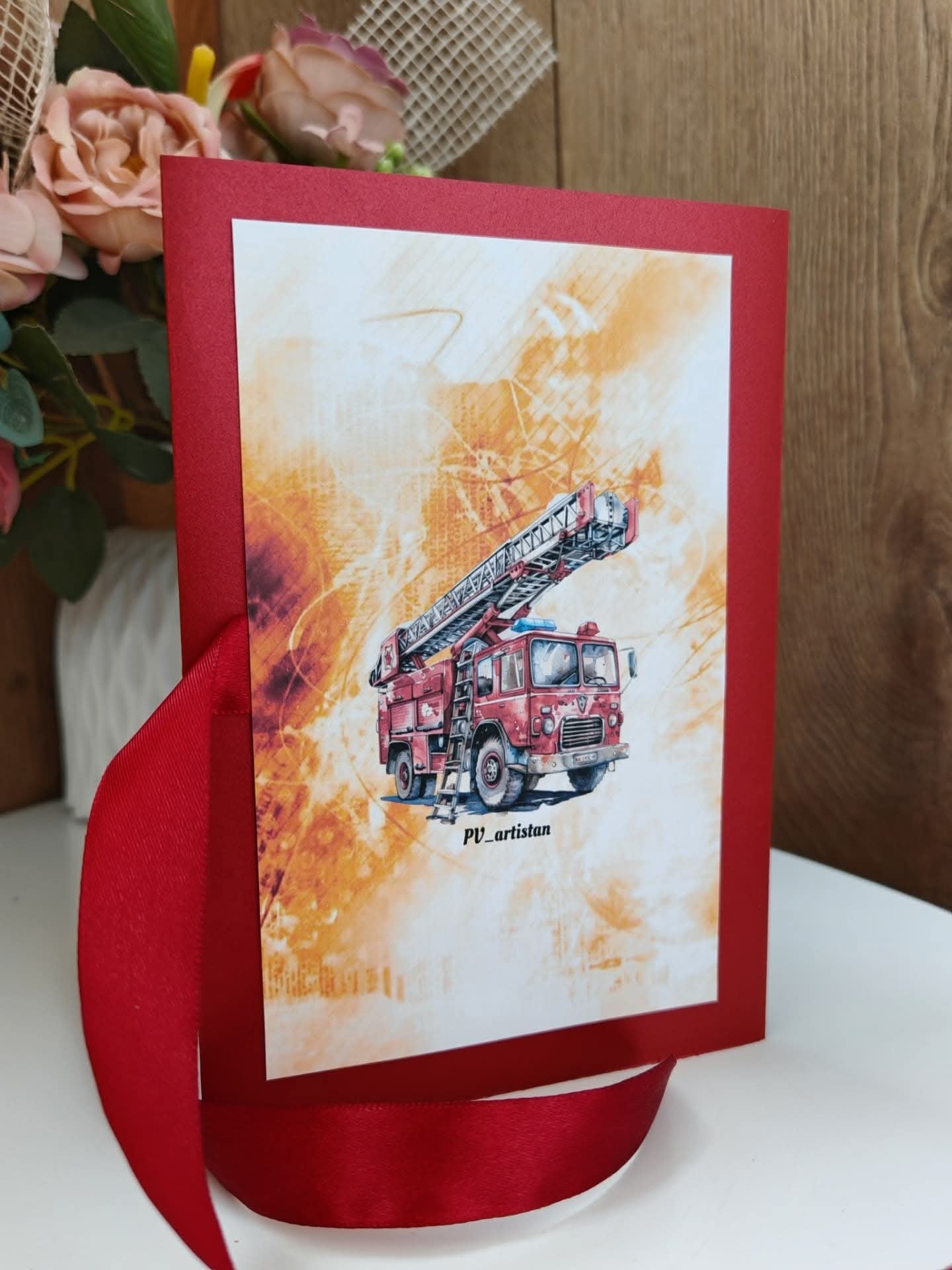 Картичка за пожарникар