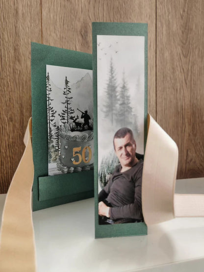 Елегантна мъжка картичка "Гора"