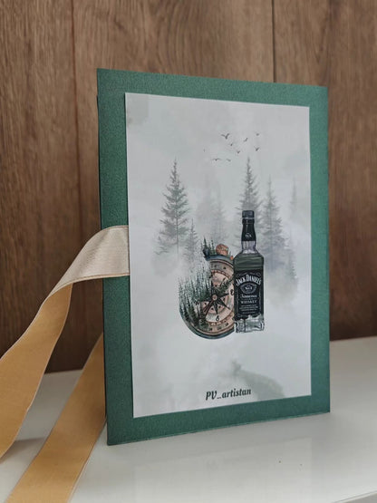 Елегантна мъжка картичка "Гора"